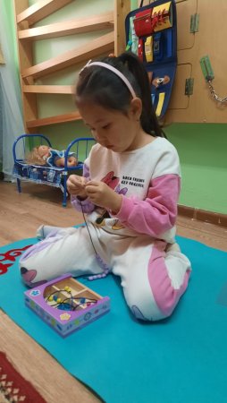 М.МОНТЕССОРИ  КАБИНЕТІНДЕГІ ЖҰМЫС БАРЫСЫ