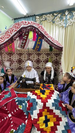 «Әжелер мектебі»жоспары  аясында өткізілген «Ұлттық қол өнер,құрақ құрау»
